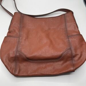 Frye Cognac Leather Shoulder Bag